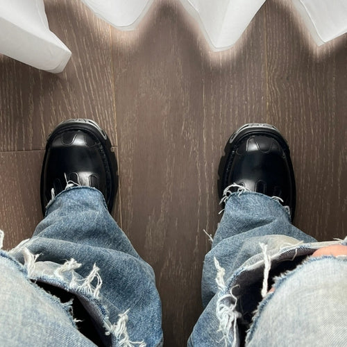 Black Platform Shoes - Shoes & Boots for Jirai Kei, gothic & kawaii style | Cute Splikes