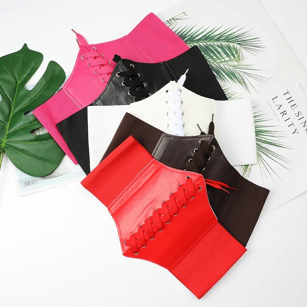 Lace-Up Corset Belt - Belts for Jirai Kei, gothic & kawaii style | Cute Splikes