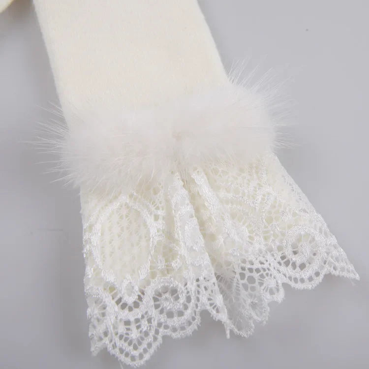 Faux Fur Long Gloves
