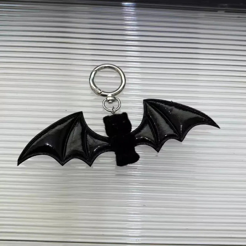 Devil Wings Cat Keychain