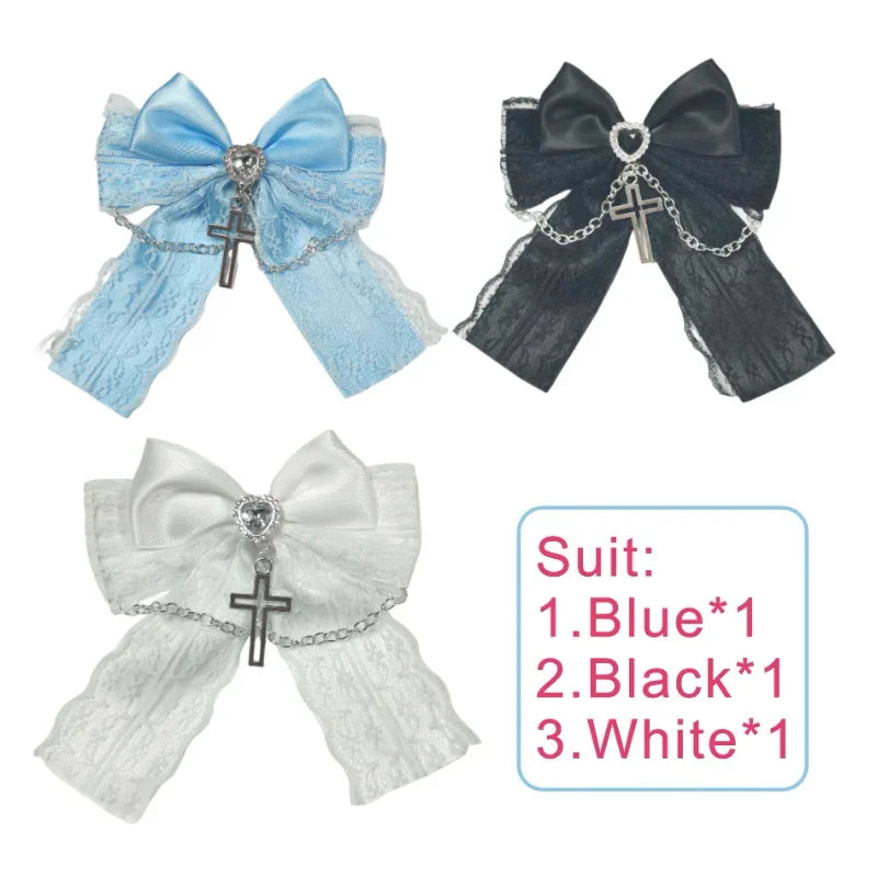 Jirai Kei Bow Hair Clips - Hair Accessories detail view 8 | Cute Splikes