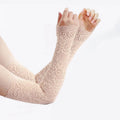 Long Lace Fingerless Gloves