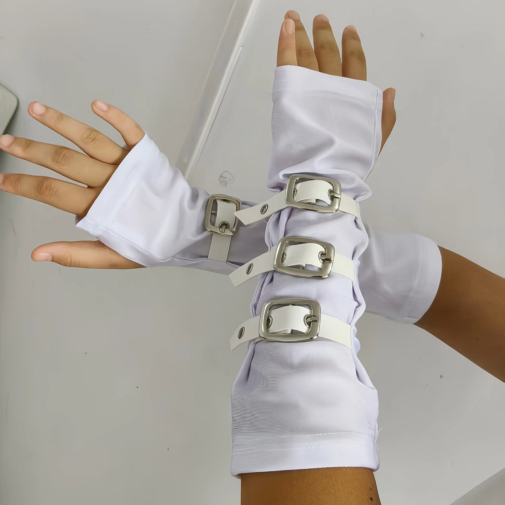 Metal Buckle Arm Sleeves