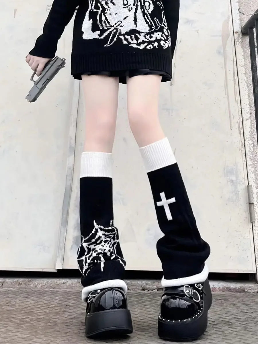Spider Web Leg Warmers
