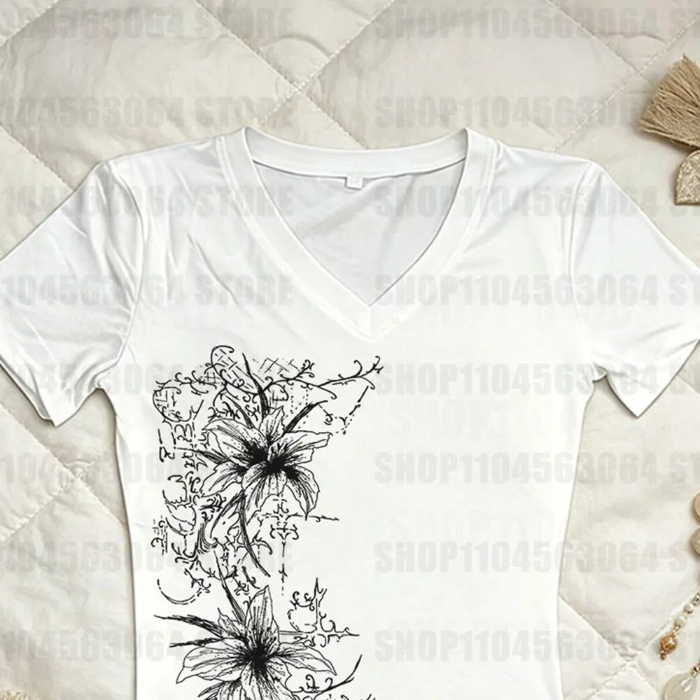 Gothic Kitty Crop Top