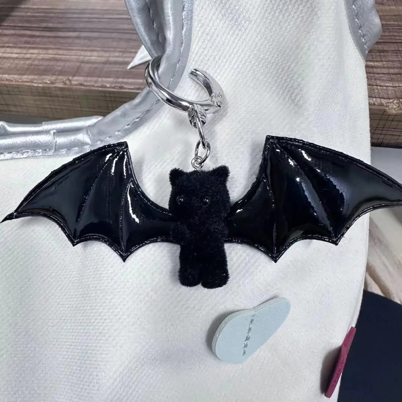 Devil Wings Cat Keychain
