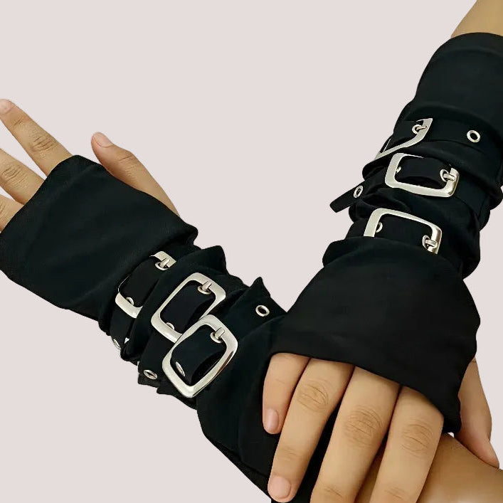 Metal Buckle Arm Sleeves