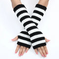Striped Knit Arm Warmers