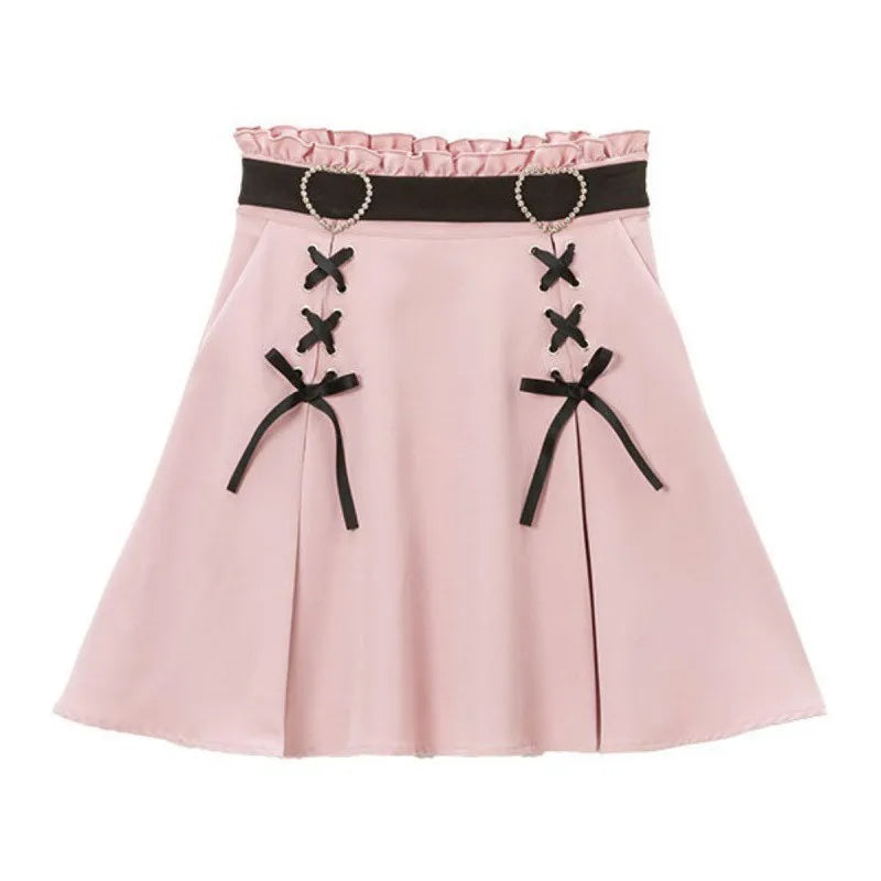 Jirai Kei Pleated Mini Skirt - Skirts detail view 7 | Cute Splikes