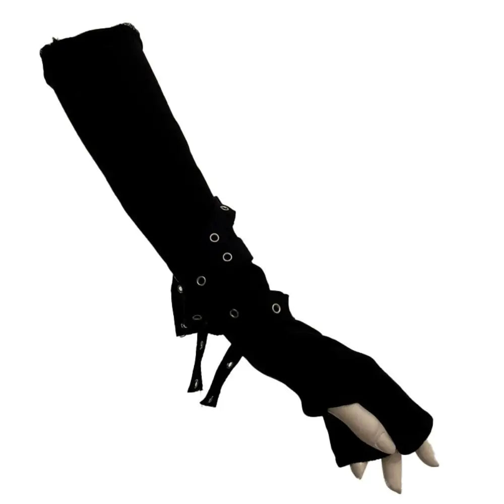 Buckle Fingerless Arm Warmers