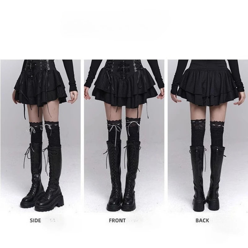 Cross Patchwork Mini Skirt