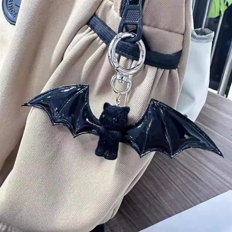 Devil Wings Cat Keychain