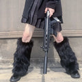 Faux Fur Leg Warmers