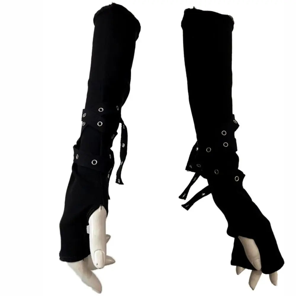 Buckle Fingerless Arm Warmers