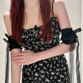 Lace Bow Ribbon Arm Sleeves