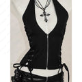 Lace-Up Bandage Crop Top