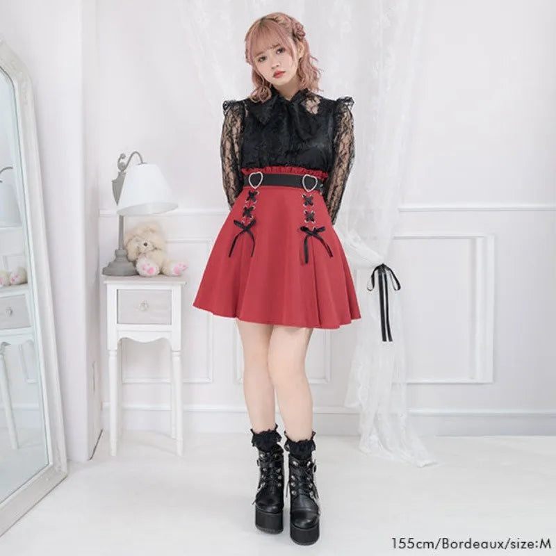 Jirai Kei Pleated Mini Skirt - Skirts detail view 2 | Cute Splikes