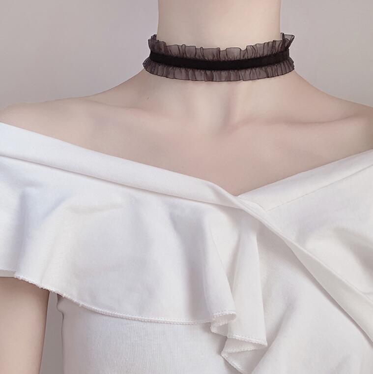 Layered Crystal Lace Necklace - Necklaces & Chokers detail view 5 | Cute Splikes